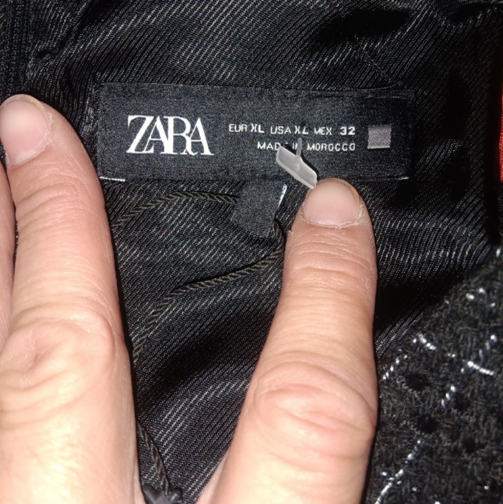 ZARA Textured Plaid Pantsuit XL 🆕 - Picture 6 of 9